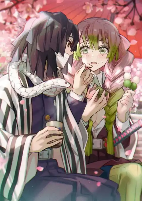  鬼灭之刃有哪些情侣蛇柱恋柱意难平,主角团三人终成眷属