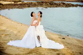 twins蔡卓妍钟欣桐闺蜜婚纱照曝光见证真挚的姐妹情锦州婚纱摄影费加罗私享摄影