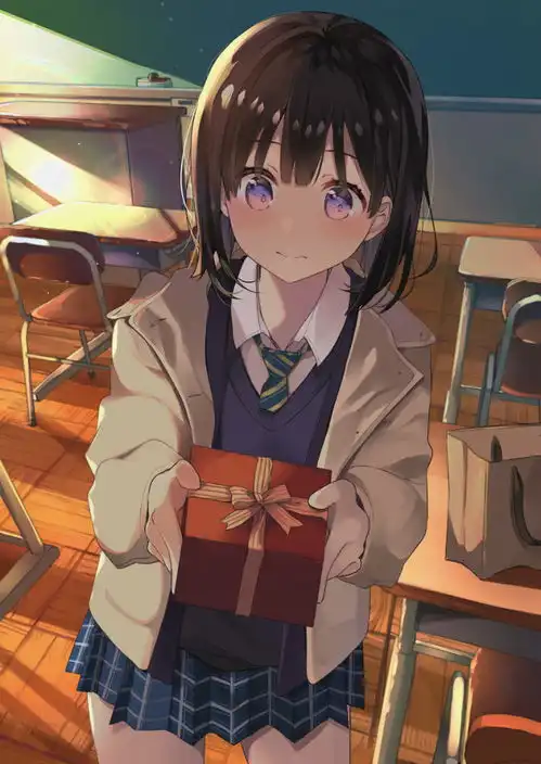  学长,请收下我的巧克力分享一组p站动漫女生头像