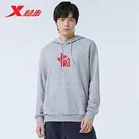  鸿星尔克运动卫衣erke鸿星尔克卫衣男2023秋冬加厚保暖套头衫情侣运动服男女同款冰川白xl多少钱