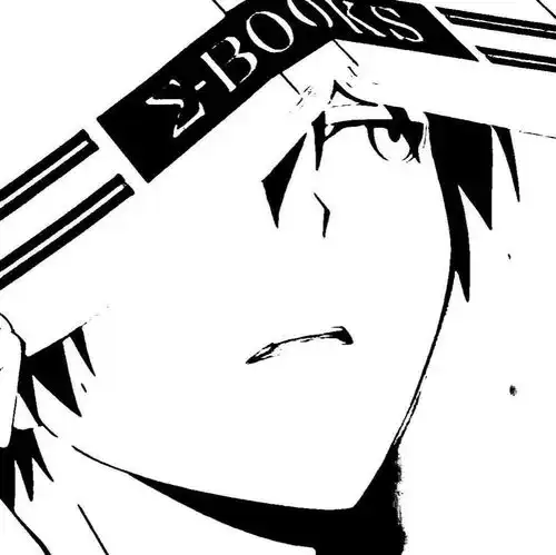  黑白动漫男生头像