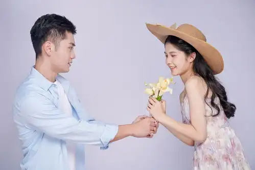  情人节浪漫甜蜜情侣花束花朵高清摄影图片摄影图