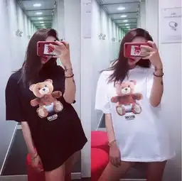  moschinounderwear莫斯奇诺款尿布小熊t宽松版型男女同款