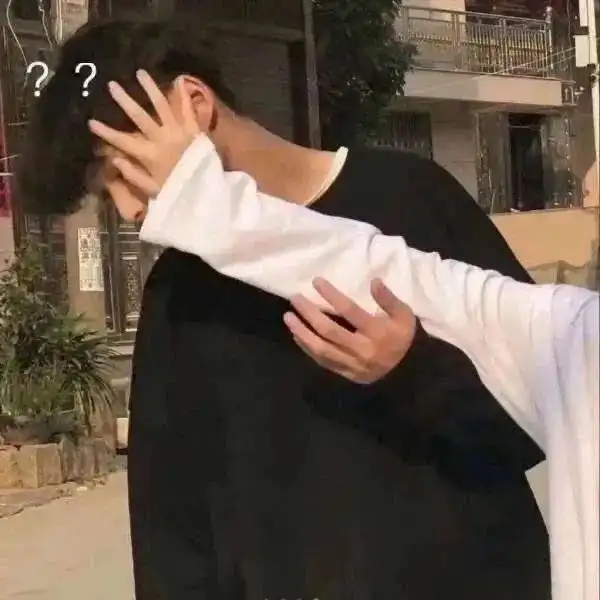  好看的真人系列情侣头像