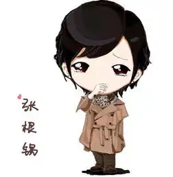  关于是美男啊里的卡通图案