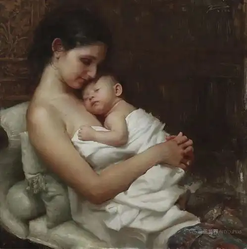  他说他的绘画最重要的是,增加世界的内在美