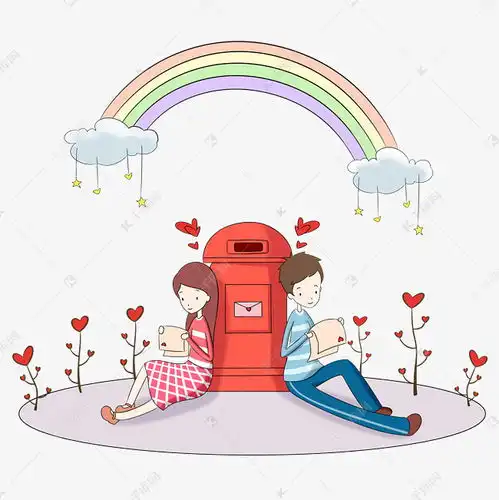  浪漫情人节小清新手绘插画素材图片免费下载千库网