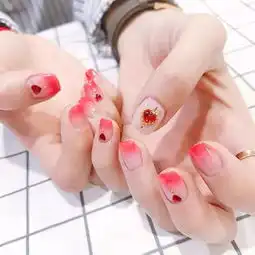 美娜美甲做款心机美甲撩男神