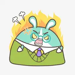  可爱卡通生气的萌萌哒兔子图片素材其他格式下载动漫人物大全