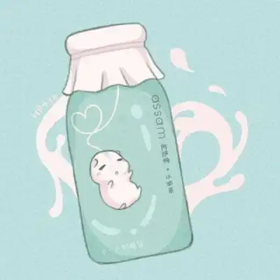  可爱水彩风汽水头像林芙源vb一只奶糖鼠