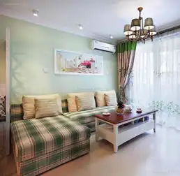  清新田园风格两居家装效果图