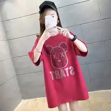  新款宽松港风古着日式夏季短袖t闺蜜装情侣装大码女装