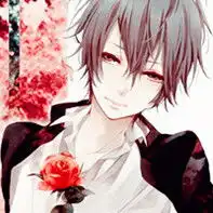  求几张动漫男图手拿玫瑰很酷的那种