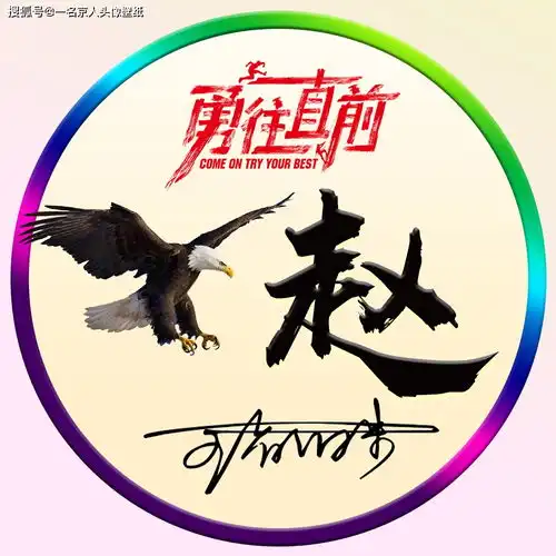  霸气百家姓头像,21张专属姓氏壁纸,炫彩励志简约大气