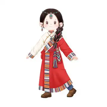  q版藏族,人物素材,设计素材,设计模板,汇图网