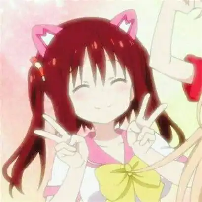  二次元女生头像萌萌哒,遇见你之前我是伤心的