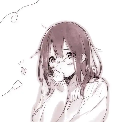  二次元黑白情侣头像2016