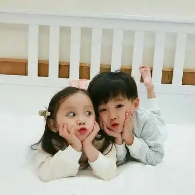  小孩情侣头像超萌小可爱超萌情头一对
