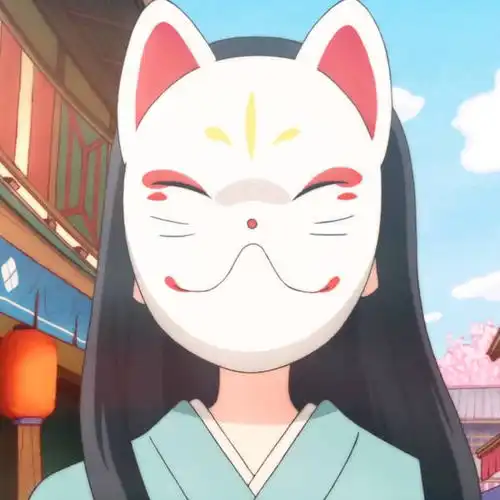  招财猫面具萌萌哒