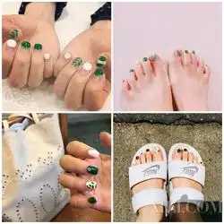 森女风仙气美甲这个夏天让指尖感受大自然