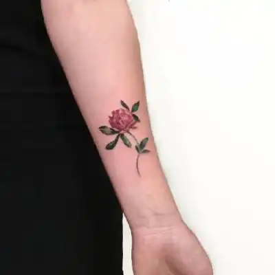 小臂花卉纹身头像,胳膊漂亮的花朵纹身图片
