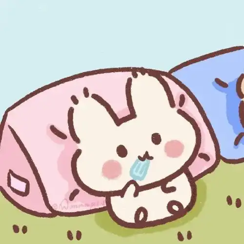  兔熊情侣头像系列五