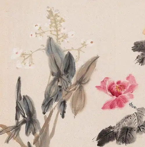  王雪涛百花图卷,整个花鸟画史上都难得的传世之作,美不胜收