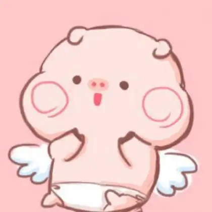  可爱卡通小猪情侣头像,2020手绘系很别致很好看的