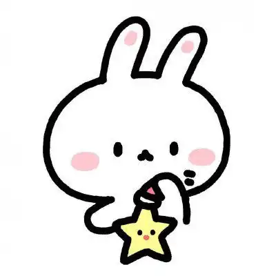  简约头像女生手绘可爱白底简约小清新头像