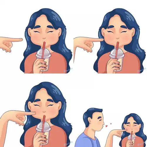  单身狗治愈有点污又有点甜的爱情小插画