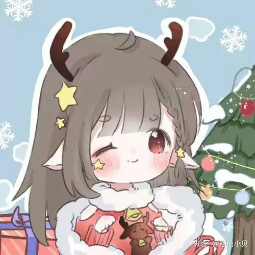  圣诞节动漫情侣头像套图分享