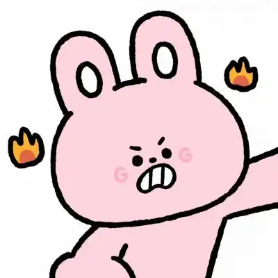  兔子揍小熊可爱情侣头像