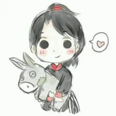  可爱彩绘动漫情侣头像别来无恙你在心上