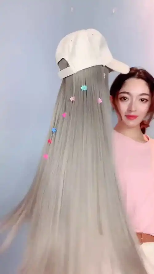帽子假发,奶奶灰发色果然引领时尚潮流,戴上它你就是最潮的人