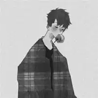  情侣头像分开一人一半卡通