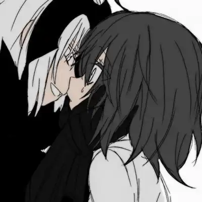  黑白情头一对两张你闻今晚的情侣头像我要个性网