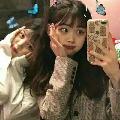 超级好看的闺蜜头像01