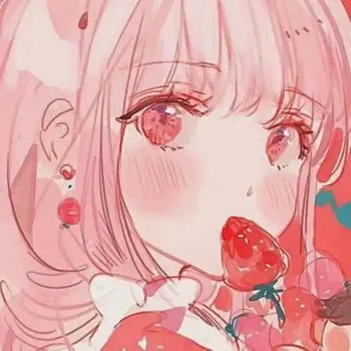  粉色系软妹头像今天的小姐姐有点可爱