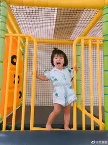  贾静雯晒波妞滑滑梯照扎着小马尾萌萌哒