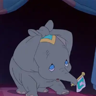  小飞象头像可爱图片迪士尼小飞象卡通图片