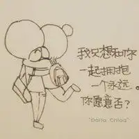  美女头像图片可爱可爱的手绘风格qq头像一丝微笑掩饰千般不舍