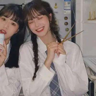 2021jk制服女生头像,闺蜜两人一人一张,喜欢的自取