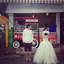  谁有这种婚纱照的情侣头像要高清的或者风格独特的情图也行