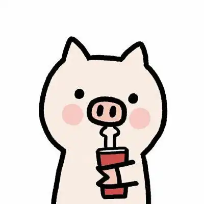  小猪情侣头像一左一右两只猪的情侣头像两张