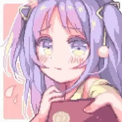  一组奶里奶气的像素风动漫头像