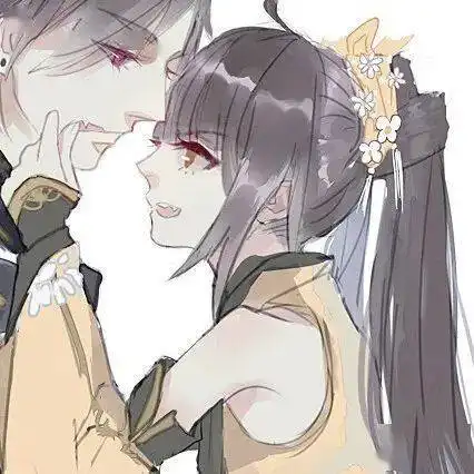  唯美古风情侣头像忆君心似西江水日夜东流无歇时