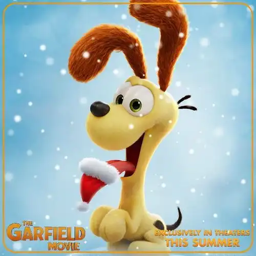  加菲猫大电影曝光圣诞海报超萌超可爱