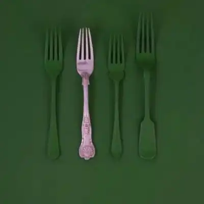  季清绿色系清新唯美头像背景图