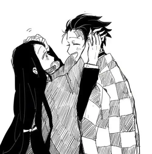  最后了,大家都来摸摸炭治郎的头吧