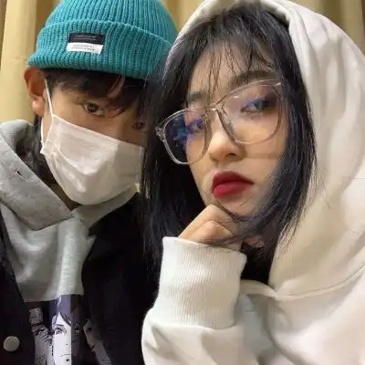  ins小众一对两张情头你是声色张情侣头像我要个性网